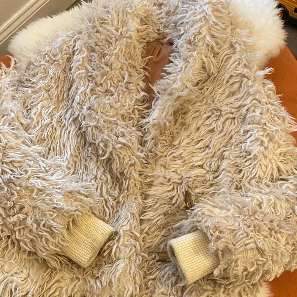 Rare Free People Faux Fur Shaggy Coat
